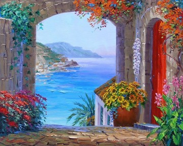 Aegean and Mediterranean Painting - high above amalfi Mediterranean Aegean